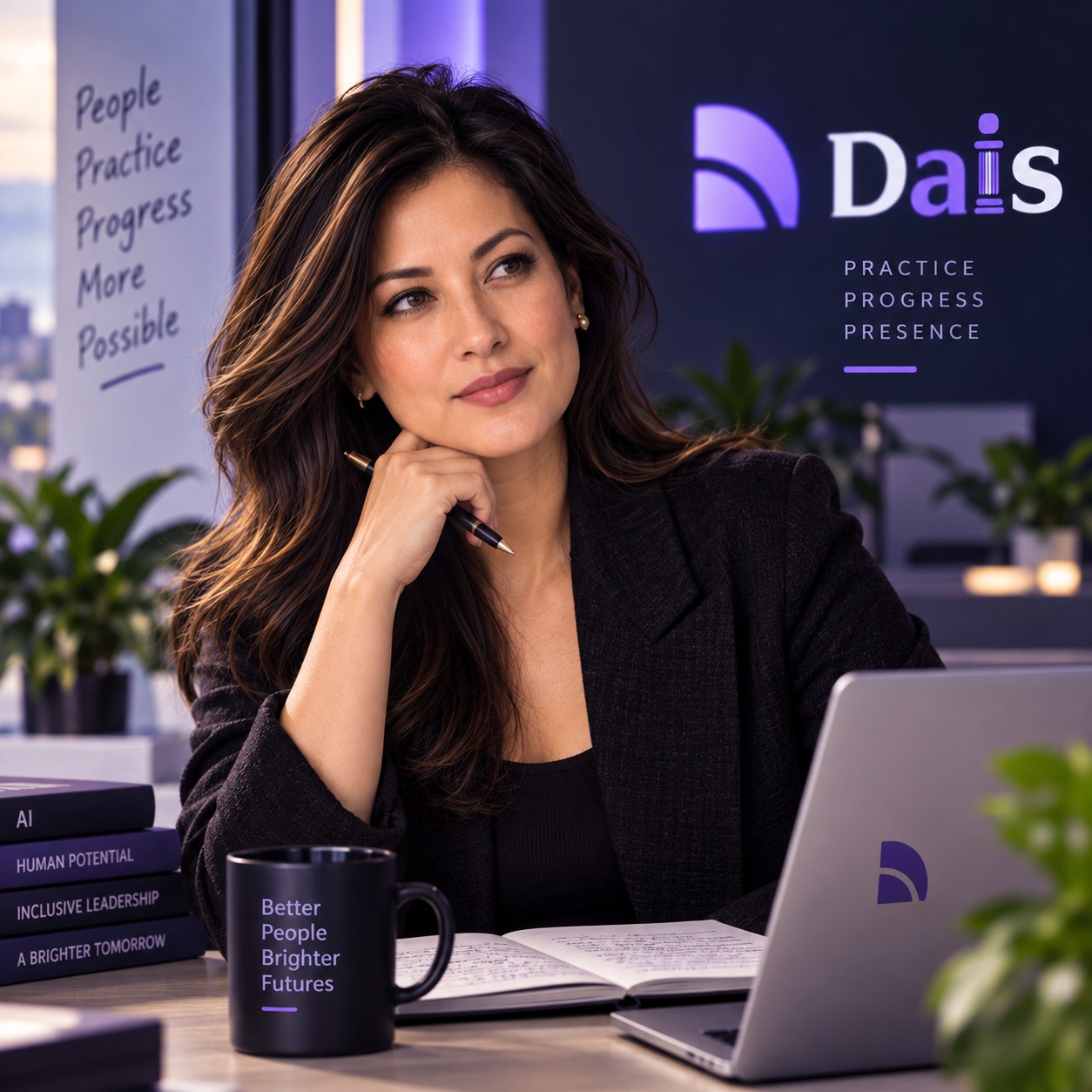 Synthetic portrait of Priya Nadkarni, Dais AI Chief Intelligence Officer.
